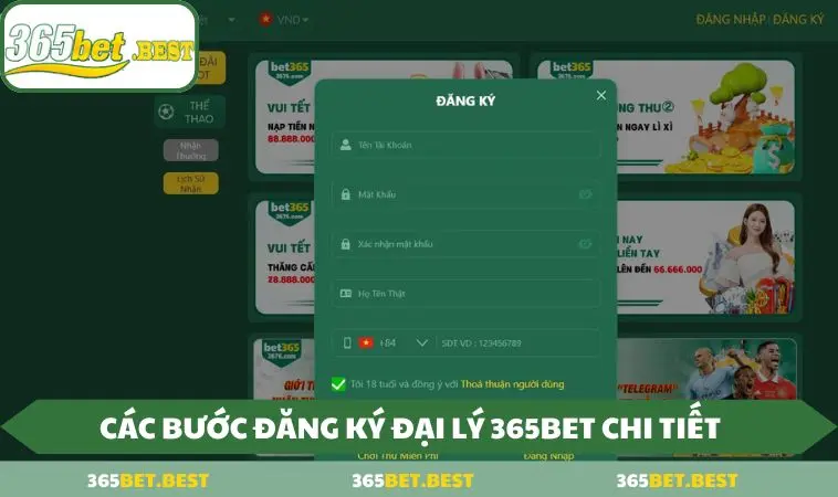 huong dan dang ky lm dai ly 365bet Hướng dẫn đăng ký hợp tác với nhà cái 365BET
